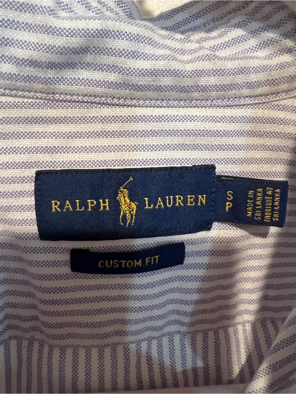 Ralph Lauren Lavender Stripe Button-Down Shirt Size Small - Picture 2 of 8